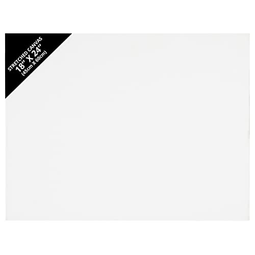 Belle Vous 7 Pack Canvases - Primed Canvas for Painting 45 x 60cm (18 x 24 inches) - Blank Canvas Panels - Artist Canvas Board - White Cotton Canvas Suitable for Acrylic, Oil Painting, Sketching