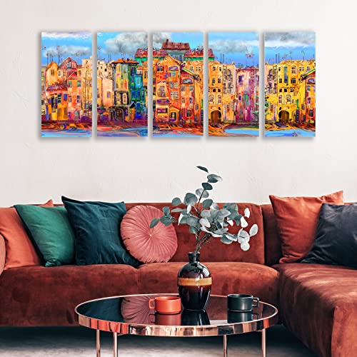 Belle Vous 7 Pack Blank Canvas - 30 x 60cm (12 x 24 inches) - Pre Stretched Canvas Panel Boards - Suitable for Acrylic and Oil Painting Also for Sketching and Drawing