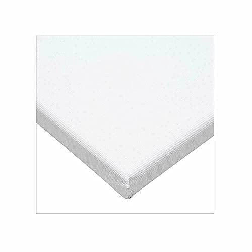 Blank Framed Canvas Panel, Pre-Stretched 100% Cotton for Artists Painting with Acrylic Oil or Water Based Double Primed Frame Boards (Framed Canvas 25cm x 20cm)