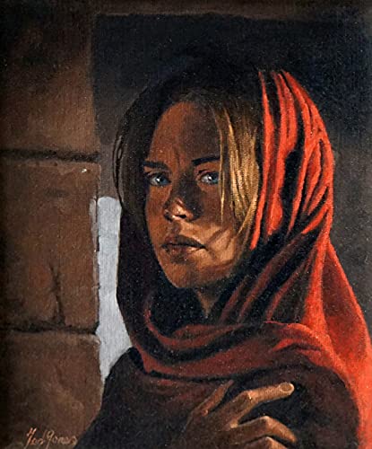 Blank Framed Canvas Panel, Pre-Stretched 100% Cotton for Artists Painting with Acrylic Oil or Water Based Double Primed Frame Boards (Framed Canvas 25cm x 20cm)