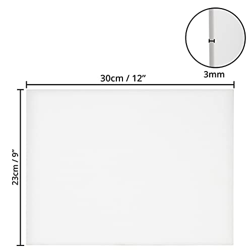 Belle Vous 14 Pack Blank Canvas - 23 x 30cm (9 x 12 inches) - Pre Stretched Canvas Panel Boards - Suitable for Acrylic and Oil Painting Also for Sketching and Drawing