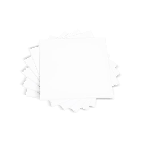 Elan Stretched Canvases 30x30 CM, 6-Pack Canvases for Painting Painting Canvas Bulk Stretched Canvas for Adults, Blank Canvas for Painting, Painting Canvases, Paint Canvases for Painting, Art Canvas