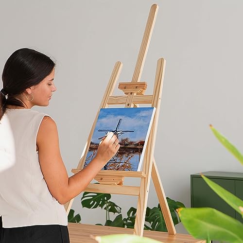 Elan Stretched Canvases 30x30 CM, 6-Pack Canvases for Painting Painting Canvas Bulk Stretched Canvas for Adults, Blank Canvas for Painting, Painting Canvases, Paint Canvases for Painting, Art Canvas