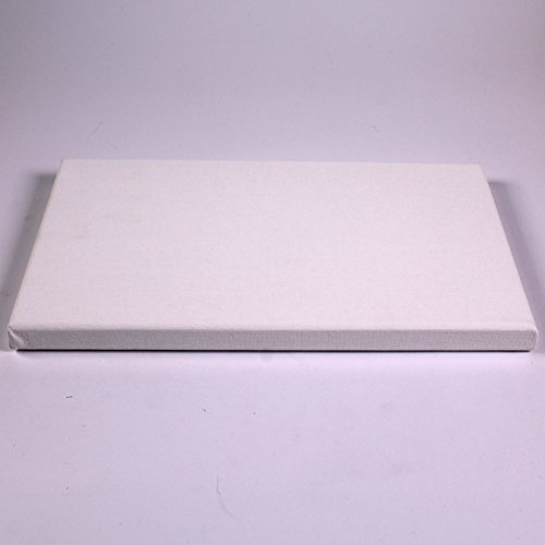 White Rectangle Stretched 3D Wall Art Personalised Canvas Kids Painting Crafts 25cm x 30cm by BCreative ®