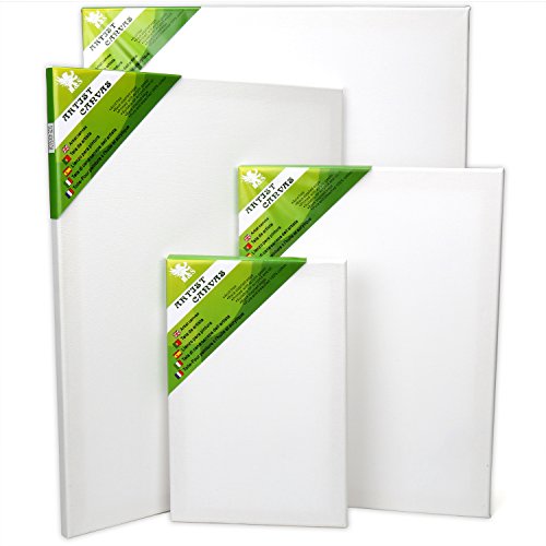H&S Set of 4 Artist Blank Canvas Frame Stretcher Acrylic Oil Water Painting Board 20x30cm, 30x40cm, 40x50cm, 50x60cm