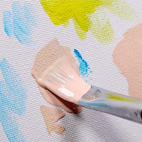 Supernic10PCS 20x20cm Blank Artist Canvas Art Board Plain Painting Stretched Framed for Painting Enthusiast