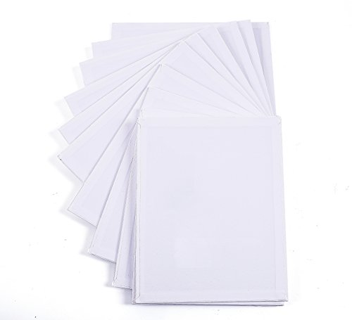 Exerz 20x25cm Canvas Panels 12pcs 280GSM/ Artist Canvas Board 100% Cotton 0.3cm Thinkness/ Blank/ Triple Primed/ Acid Free/ Medium Grain
