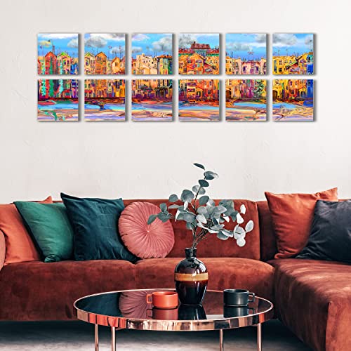 Belle Vous 24 Pack Blank Canvas - 15 x 15cm (6 x 6 inches) - Pre Stretched Canvas Panel Boards - Suitable for Acrylic and Oil Painting Also for Sketching and Drawing