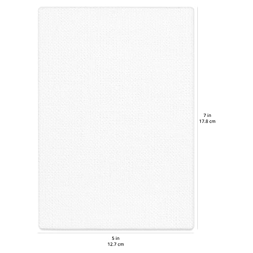 Amazon Basics Painting Canvas Panels, 12 Pack, White, 7 in x 5 in