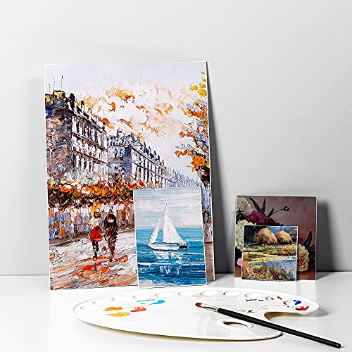 Amazon Basics Painting Canvas Panels, 12 Pack, White, 7 in x 5 in