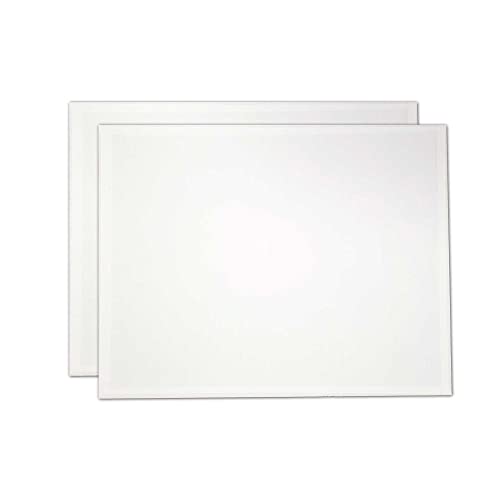 2 Stretched White Canvas Boards/Panels by Zieler® (14" x 18")