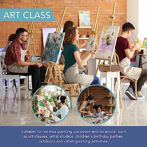 HEFTMAN Artist Blank Canvas Frame - A4 & A3 Art Canvas for Painting, Blank Canvases for Art, Canvases for Acrylic Painting & Oil Painting - Set of 4 Canvases for Painting A4 & A3 (20x30cm & 30x40cm)