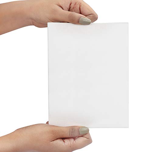 Belle Vous Blank Canvas (12 Pack) - 13 x 18cm (5 x 7 inches) - Small Pre Stretched Canvas Panel Boards - Suitable for Acrylic and Oil Painting Also for Sketching and Drawing