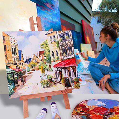 Canvas Panels 24-Pack 13x18, 20x25, 24x30, 28x36cm, 300 GSM Triple Primed Acid-Free 100% Cotton Paint Canvas for Painting, Blank Flat Canvas Board for Oil Paint Acrylics Watercolor Tempera Paint