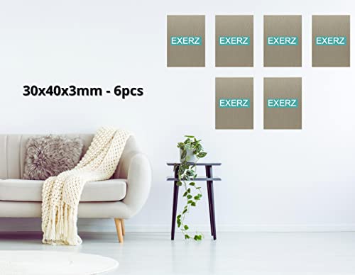 Exerz 30x40cm Canvas Panels Linen - 3mm 280gsm 100% Linen Artist Canvas Board/Triple Primed/Acid Free/Medium Grain - Oil & Acrylic Painting for Artists at All Levels (30x40cm-6pk Linen)