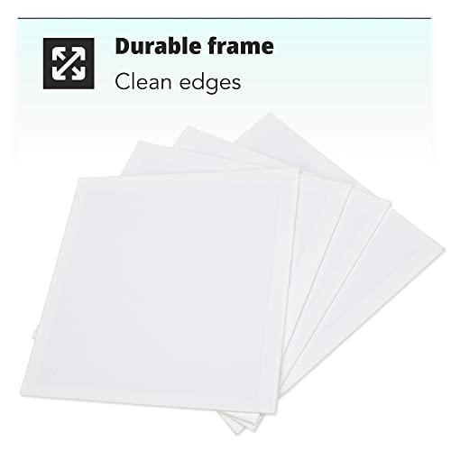 H&S Blank Canvas Board Frame 5pcs Artist Painting Stretcher 20x20cm Acrylic Oil Water Painting