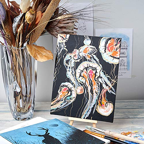 Set of 5 Artists Paint Canvas Boards 50x40cm A3 - Canvas for Painting