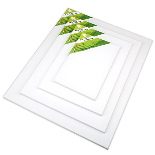 H&S Set of 4 Artist Blank Canvas Frame Stretcher Acrylic Oil Water Painting Board 20x30cm, 30x40cm, 40x50cm, 50x60cm