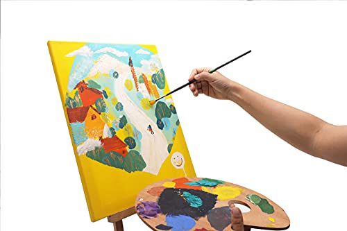 Artme Pre-Stretched Canvas 8pcs –24x30, 30x40, 40x50, 50x60 Assorted Artist Framed Canvas/ 280GSM/100% Cotton/Blank/Triple Primed/Acid Free/Medium Grain/ 1.7cm - Acrylic/Oil