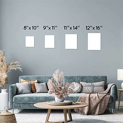 Blank Canvas - Canvas Frames Panel Board for Painting,100% Cotton Artist Quality Triple Primed Gesso Canvas Panel Quality Art Paint Supply by Artistik (Pack of 12-12 x 9")