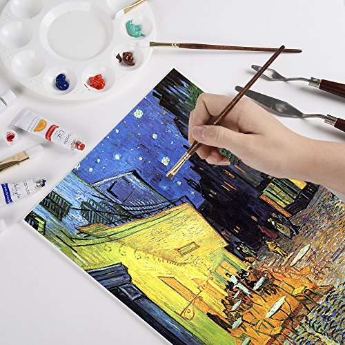 CONDA 20.3×25.4cm(8×10inch) Canvas Panels Pack of 12 Artist Quality Acid Free Canvas Board for Painting, Art, Acrylic