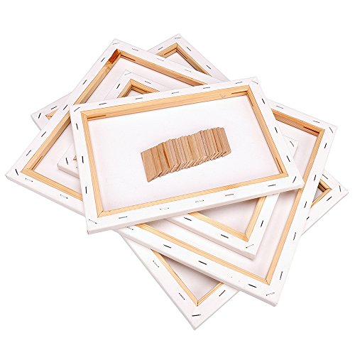 H&S Set of 4 Artist Blank Canvas Frame Stretcher Acrylic Oil Water Painting Board 20x30cm 30x40cm