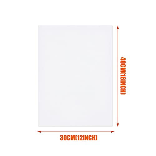 Holdfiturn 6PCS Blank Canvas A3(30X40cm) Artist Canvas Panels Board 100% Cotton Blank Canvases for Acrylic Painting Canvas Board for Artists Oil Paint & Wet Water Art Media