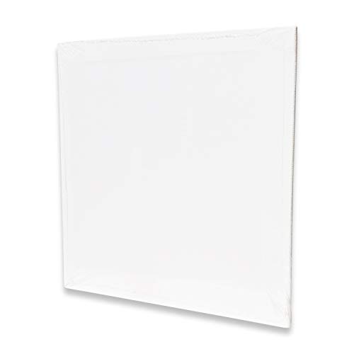 Amazon Brand – Eono Canvas Panels 20cm x 20cm Set of 5 Blank 100% Cotton