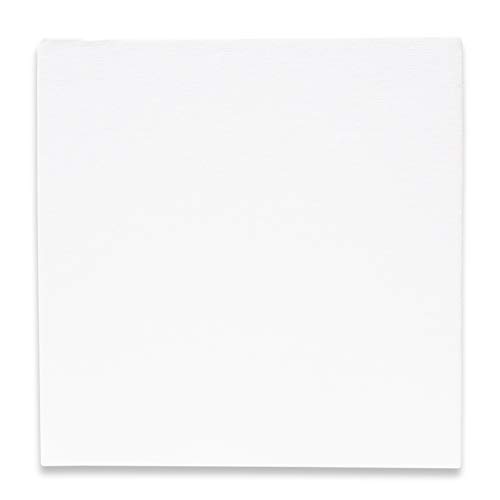 Amazon Brand – Eono Canvas Panels 20cm x 20cm Set of 5 Blank 100% Cotton