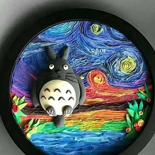 CENPEK 3Pcs Wood Canvas Boards for Painting, Round Unfinished Fiberboard Paint Pouring Panel Boards, 0.6In Deep Cradle Artist Painting Boards for Painting