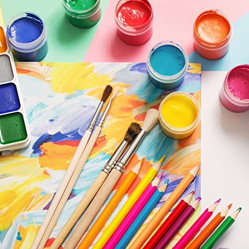 12 Packs Canvas Panels 20x20cm (8''x8'') Small Blank Art Canvases Pre Stretched Canvas Board, 100% Cotton Artist Canvas for Acrylic Oil Painting, Wet Media Art Projects Party Kids Beginners Artists