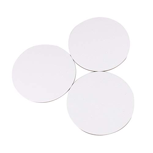Healifty 8Pcs Round Canvas Board Blank Canvas Panels Art Drawing Board Artists Painting Panel Sketchpad for Craft Drawing -10CM