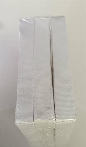 MIAHART 6 Pcs 4"x4"Mini Stretched Canvas White Blank Canvas 10x10cm Art Canvases Boards for Acrylic Oil Painting and Decorating(10x10cm)