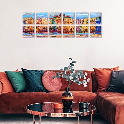 Belle Vous 24 Pack Blank Canvas - 13 x 13cm (5 x 5 inches) - Pre Stretched Canvas Panel Boards - Suitable for Acrylic and Oil Painting Also for Sketching and Drawing