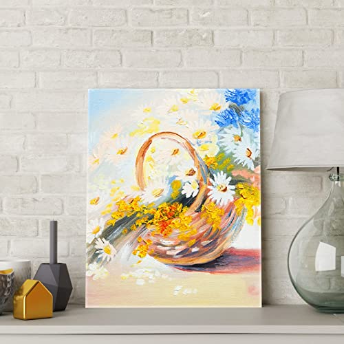 Canvas Panels 20x25cm-12 Packs Blank Art Canvases Pre Stretched Canvas Board, 100% Cotton Artist Painting Canvas for Acrylic, Oil Painting Wet Art Media Art Projects