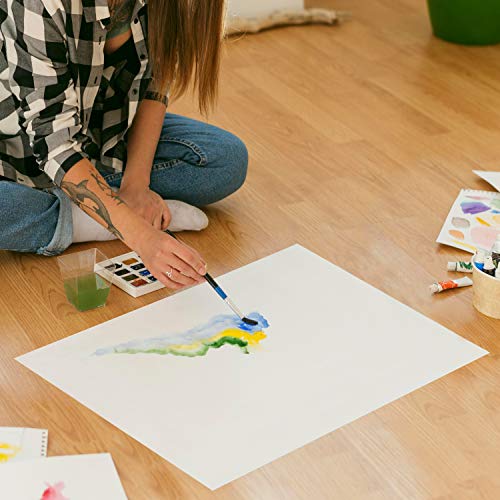 Belle Vous White A2 Watercolour Paper (50 Sheets) 200 GSM Cold Press Water Colour Painting Sheets - Suitable for Beginners to Expert Painters