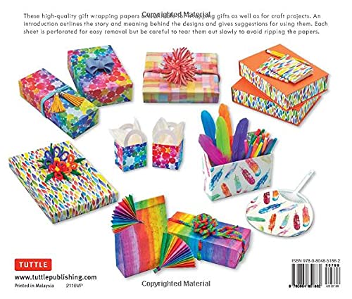 Watercolors Gift Wrapping Papers: 6 Sheets of High-Quality 24 x 18 inch Wrapping Paper