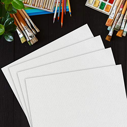 Belle Vous White A2 Watercolour Paper (50 Sheets) 200 GSM Cold Press Water Colour Painting Sheets - Suitable for Beginners to Expert Painters