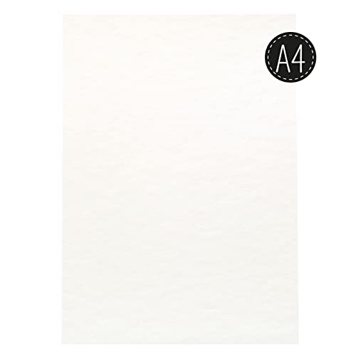 Vaessen Creative Florence Watercolour Paper A4, Ivory, 300 GSM, Artist Grade Quality, Textured Surface, 10 Sheets for Painting, Handlettering, Art Projects