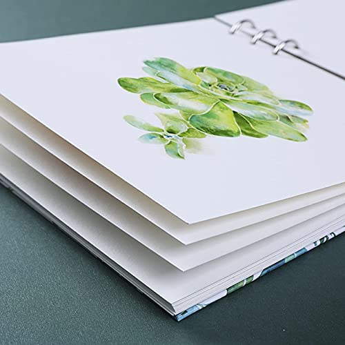 Artist Watercolor Paper Sketch Book Square Spiral Notebook with Premium Thick Paper Cold Pressed Refillable Square Spiral Notebook Art Painting Drawing Pad for Watercolour Techniques and Mixed Media