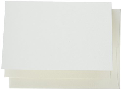 Pro-Art Paper Strathmore Cards and Envelopes 5-inch x 6.875-inch 10 kg-Watercolor,Ivory/Cream