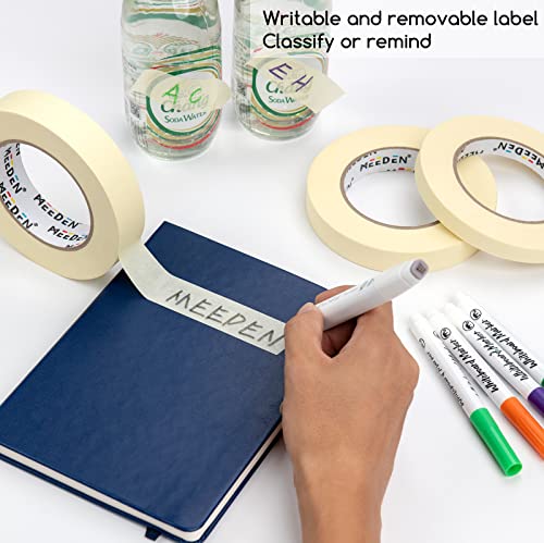 MEEDEN 10 Pack Artist Tape 0.75" with Total 1804.5FT (550m) Art Tape Beige Acid -Free, Easy to Peel Off, Ideal for Painting, Drafting, Canvas,Paper, Watercolor, Oil, Acryclic, Gouche
