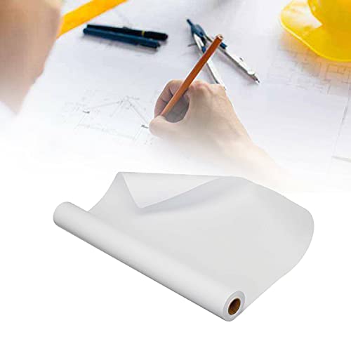 Trintion Drawing Paper Roll 10m White Arts Paper Roll Easel Paper Roll Art Paper Roll Painting Sketching Paper 10m x 46cm(393'' X 18'')
