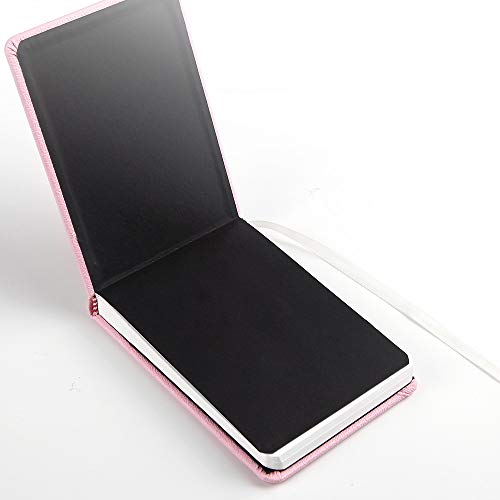 Paul Rubens Watercolour Paper Journal, 20 Sheets, 140 lb/ 300gsm, Acid Free & 100% Cotton Hot Pressed Paper for Watercolors and Wet Media Block. (A6 Pink)