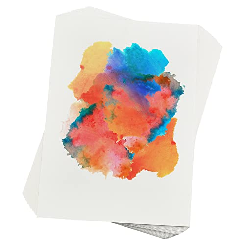 PH PandaHall Watercolor Paper, 50 Sheets 8.2 x 11.7 Inch Watercolor Paper Non-Absorbent Synthetic Paper Polypropylene Blank Paper Sheets Drawing Paper Art Paper for Watercolor Drawing