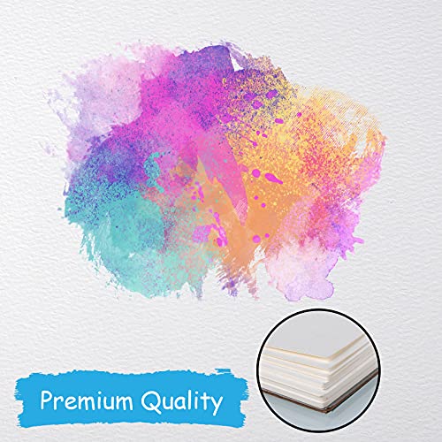 Coolzon Watercolour Paper A4 Sketchbook with 30 Sheets Acid-Free Drawing Watercolour Pad 160 GSM Art Supplies for Artists Adults Teens Kids