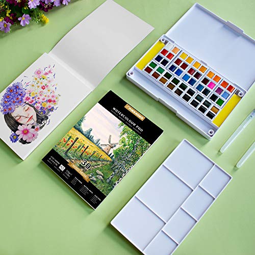 PENCILMARCH Watercolour Paper A5 Water Colour Art Pad 30 Sheets Watercolor Sketchbook for Artist Student Kids Landscape Painting, Drawing and Sketching - 230gsm Pack of 1