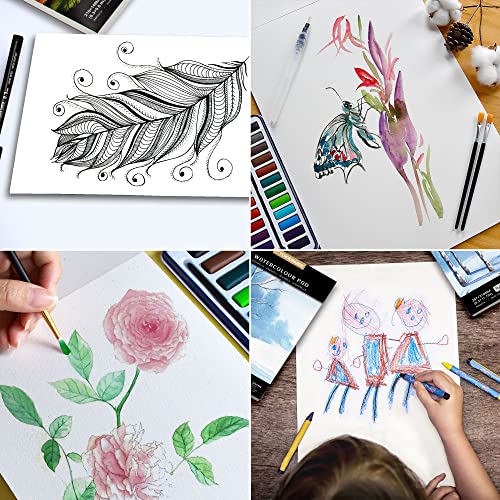 PENCILMARCH Watercolour Paper 300gsm A4 Water Colour Art Pad 30 Sheets Watercolor Sketchbook for Artist Student Kids Landscape Painting, Drawing and Sketching - Pack of 1