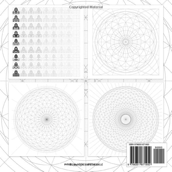 Mandala Practice Drawing Workbook: Mandala Practice Sheets pages. Ornaments Practice Pad. Mandala Art Drawing Template Sketchbook for drawing Mandala on Special No Bleed Circular Grid tracing paper.