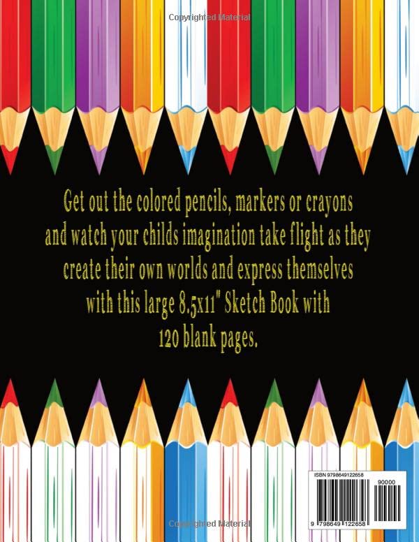 Drawing Pad For Kids: Large Blank Paper Sketch Book To Practice Drawing And Sketching. Art Gift For Boys And Girls Age 4+.